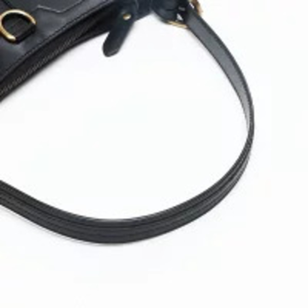 Burberry Leather One Shoulder Hobo Bag Black - Picture 13 of 13